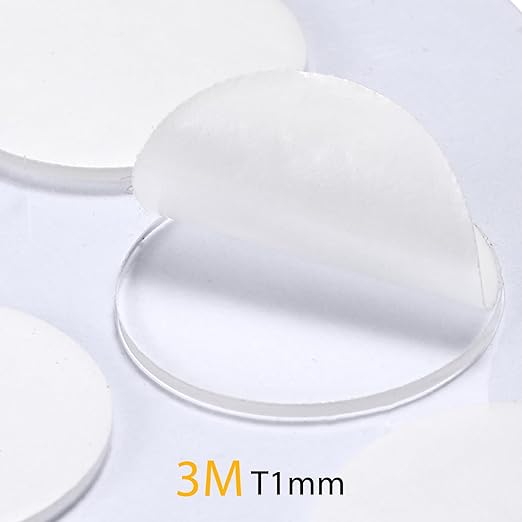 350 Pcs (0.79 Inch Diameter) 20mm Double Sided Adhesive Glue Round Dots Stickers Removable Clear Sticky Tack Putty Waterproof for Balloon, Crafts, Art Decoration