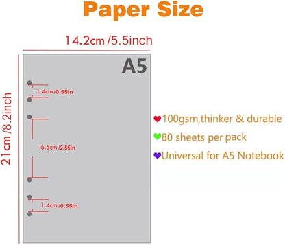 SAYEEC Leather Portfolio Notebook Binder with Calculator A5 6 Ring Refillable Budget Planner Binder Cover with Zipper Zippered Padfolio Organizer Business Journal Conference Folder Gifts for Men Women
