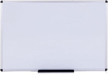 VIZ-PRO Dry Erase Board/Whiteboard, 72 x 40 Inches, Wall Mounted Board for School Office and Home