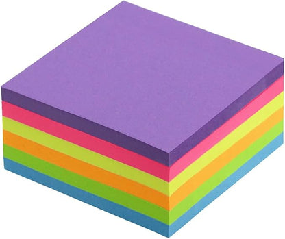 Early Buy Sticky Notes 6 Bright Color 6 Pads Self-Stick Notes 4 in x 4 in, 70 Sheets/Pad