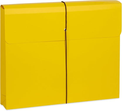 Blue Summit Accordion File Wallet with Flap and Cord Closure, Letter Size, 2” Expansion, Assorted Colors – 10 Pack