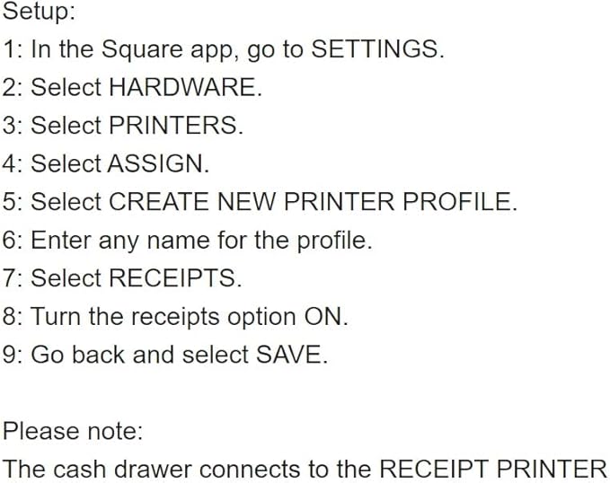 POS Hardware Bundle for Square - Cash Drawer, Mounting Brackets, Thermal Receipt Printer, Barcode Scanner [Compatible with Square Stand and Square Register]