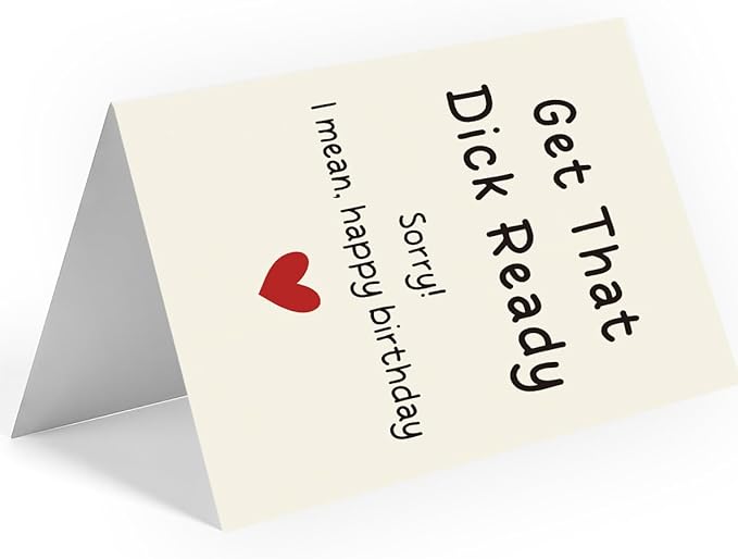 Naughty Birthday Card for Men, Husband, Boyfriend, and Him | Happy Birthday Gifts & Decorations for Men