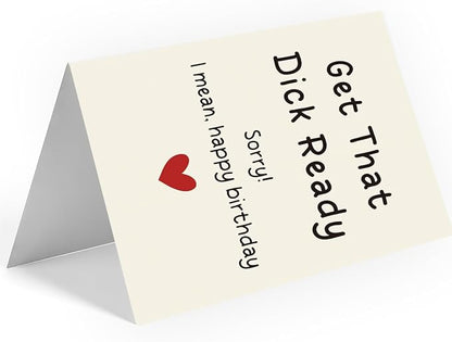 Naughty Birthday Card for Men, Husband, Boyfriend, and Him | Happy Birthday Gifts & Decorations for Men