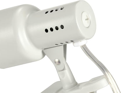 Globe Electric 30293 5.5" Clip-Arm Desk Lamp, Matte Light Gray, In-Line On/Off Switch, Bulb Included, Home Décor, Desk Lamps for Home Office, Home Office Accessories, Room Décor, Accent Lighting Lamps