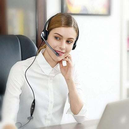 Wantek Office Phone Headset, 2.5mm Telephone Headset with Mic Noise Canceling Compatible with Cordless Phones Panasonic AT&T ML17929 Vtech RCA Cisco SPA Polycom Uniden Grandstream Clarity(A602F)