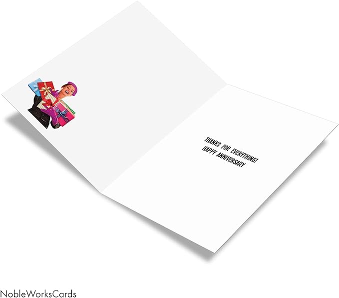 NobleWorks What You Bought Me - Anniversary Greeting Card with Envelope (4.63 x 6.75 Inch) - C2334ANG
