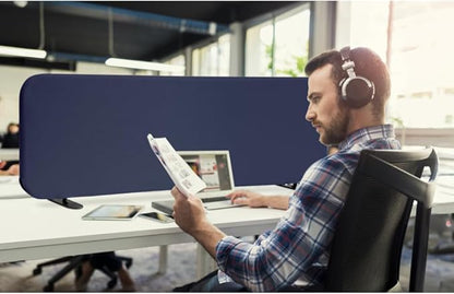 Desk Divider, Portable Desk Privacy Panel Shield for Office, Student, Classroom, Freestanding, Scratch Resistance, 48"x18", Cobalt