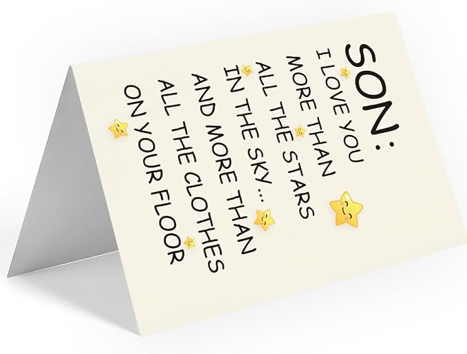 Birthday Card for Son | Son Birthday Card | Birthday Card Son | Son Birthday Card from Mom, Dad, and Parents | Funny & Happy Birthday Card for Adult Son | Birthday Gifts for Son