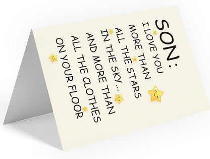 Birthday Card for Son | Son Birthday Card | Birthday Card Son | Son Birthday Card from Mom, Dad, and Parents | Funny & Happy Birthday Card for Adult Son | Birthday Gifts for Son