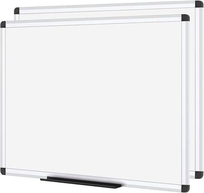 VIZ-PRO Magnetic Whiteboard/Dry Erase Board, 48 X 36 Inches, Pack of 2
