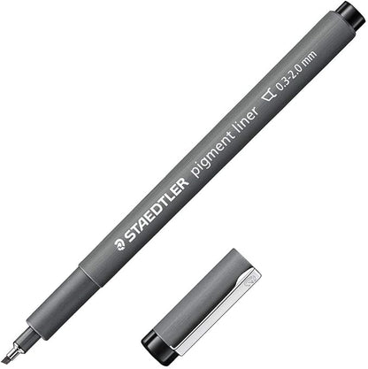 STAEDTLER 308 C2-9 Pigment Liner Black Chisel Tip 0.3-3.00 mm