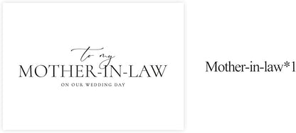 Mother In Law Wedding Day Card, Mother In Law Of The Bride/Groom Gifts, To My Mother In Law On Our Wedding Day. （Mother-in-Law A）, 6*4