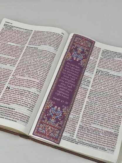 Christian Bookmark, Do Not Fear, Woven, Mini Carpet