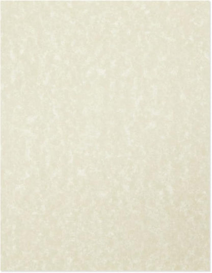 96 Sheets Parchment Paper for Certificates, Resumes, Diplomas, 90 GSM Textured Stationary, Printer-Friendly (Ivory, 8.5 x 11 In)
