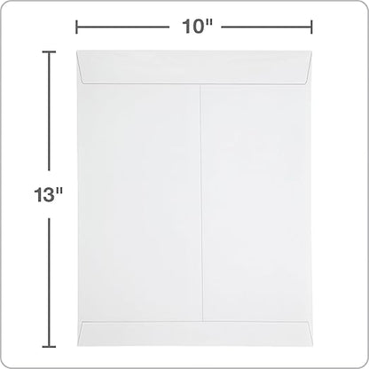Columbian 10 x 13 Catalog Envelopes with Self Seal Closure, 28 lb White Wove, for Mailing Flat Letter Size Documents or Photos, 100 Per Box (COLO336)