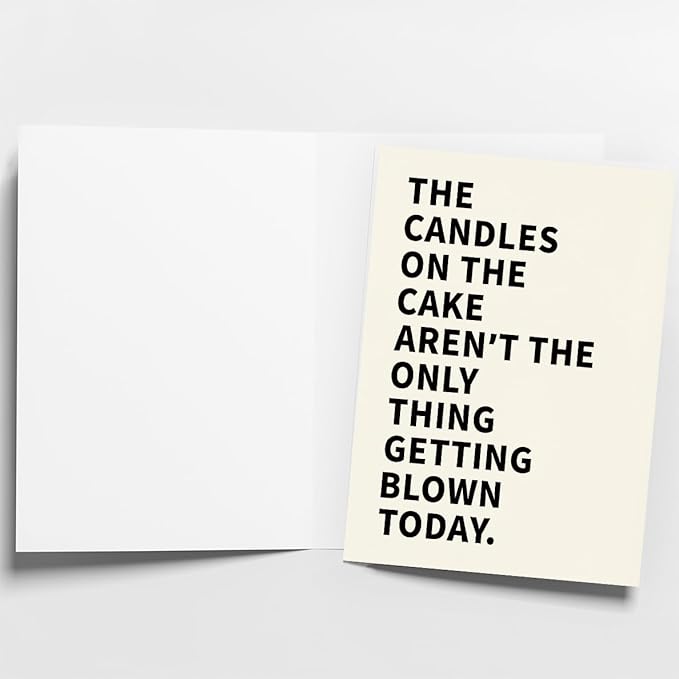 Naughty Birthday Card for Men, Husband, Boyfriend, and Him | Happy Birthday Gifts & Decorations for Men