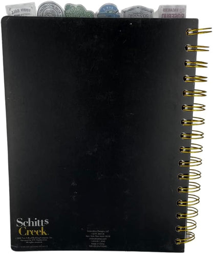 Innovative Designs Schitt’s Creek Tab Journal Notebook - Rose Apothecary, Spiral Bound, 144 Lined Pages, 8 x 7 inches