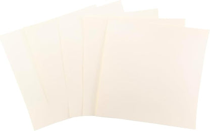 Cardstock 12 x 12 Paper Pack - 65lb Smooth Card Stock for Crafts, Cardmaking, Art Projects - 50 Square Scrapbook Sheets - Double Sided with Solid Core, Ivory