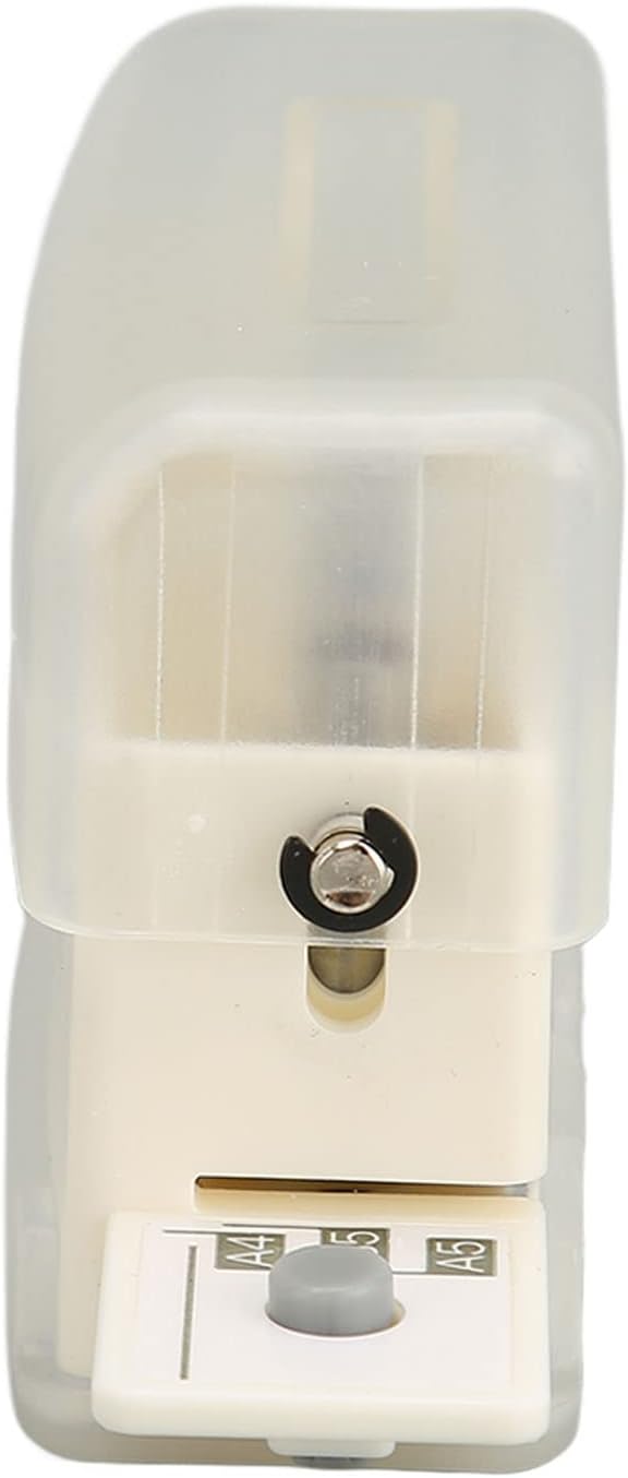 6 Hole Paper Puncher, Loose Binders & Binding Systems Binding Machines Leaf Paper Puncher for A4 A5 B5 Notebook Scrapbook, 2 Sheets Capacity, Hole Diameter: 5.5mm (Transparent)