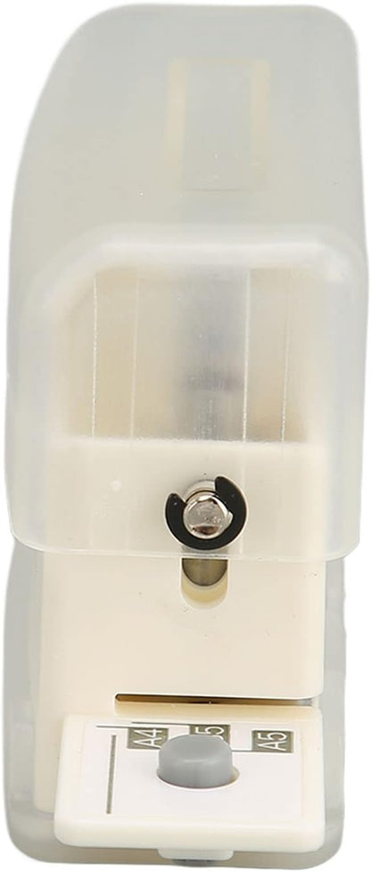 6 Hole Paper Puncher, Loose Binders & Binding Systems Binding Machines Leaf Paper Puncher for A4 A5 B5 Notebook Scrapbook, 2 Sheets Capacity, Hole Diameter: 5.5mm (Transparent)