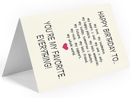 Funny Birthday Card & Gifts for Men Husband Boyfriend Him, Happy Bday Card, Sweetheart Romantic Raunchy