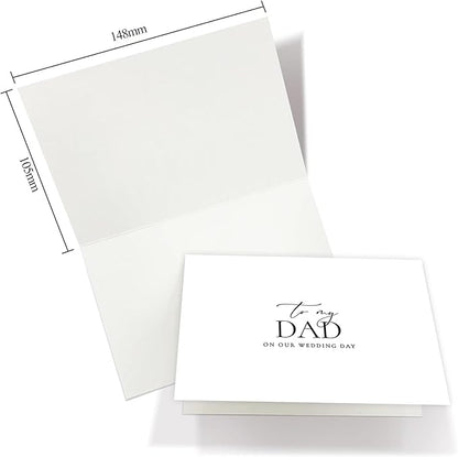 Wedding Day Card for My Dad, To My Dad On Our Wedding Day Card, Dad Of The Bride/Groom Gifts.（Dad A）, 6*4