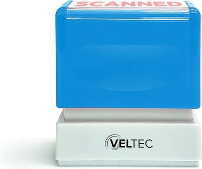 Veltec Premium Pre-Inked Message Stamp, Red Ink (Scanned)