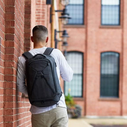 Knack Series 1 Laptop Backpack Fits up to 17 Inch - Knack Bags Carry-On Backpack, TSA Approved, Expandable Travel Backpacks With 4 Day Outfit Capacity (Savile Gray, Large)