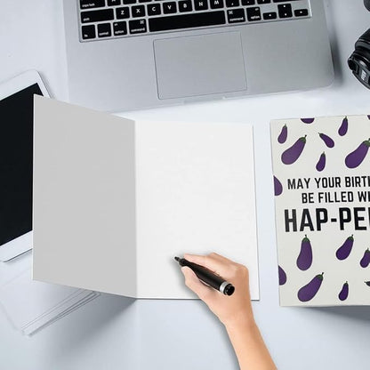 Funny Birthday Card for Women or Men,Birthday Gift for Sister Brother Wife Husband Friend-MAY YOUR BIRTHDAYBE FILLED WITH HAP-PENIS