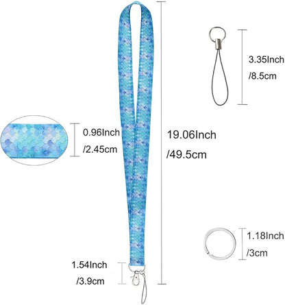 Yiflin Cute Neck Lanyard for Keys, Wallet, Id Card Holder, Cool Keychain Lanyard for Women, Men, Teacher