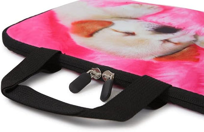 11 11.6 12 12.1 12.5 inch Laptop Carrying Bag Chromebook Case Notebook Ultrabook Bag Tablet Cover Neoprene Sleeve for Apple MacBook Air Samsung Google Acer HP DELL Lenovo Asus (Cute Dog)