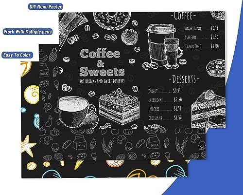 300 Sheets White Black Card Stock Paper,8.5 x 11 Inch Cardstock Paper,180gsm/65lb Thick Cardstock Printer Paper, Blank Heavy Card Paper for Invitations, Greeting Cards Making, Postcards