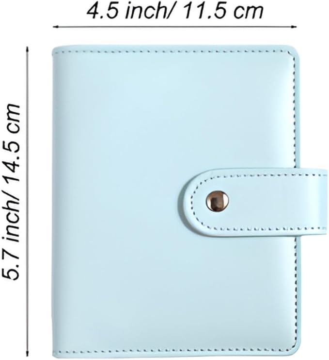 A7 Budget Binder Set - Mini Money Organizer for Cash Saving, Cash Stuffing Envelope System, Planner Binders with Pockets, Sheets and Stickers, Blue