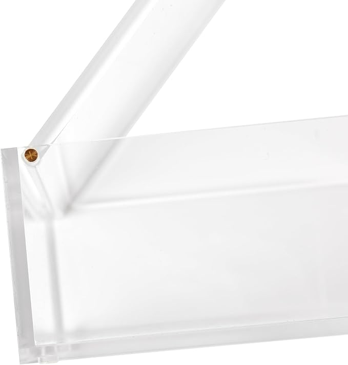 russell+hazel Medium Acrylic Flip Box, 9.5” x 6.5”, Desktop Organization, Clear, 1 Count, 98147