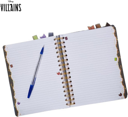 Innovative Designs Disney Villains Journal Notebook, Spiral Bound, 144 Lined Pages, 8 x 7 inches, Light Green, Disney Princess Movie Characters
