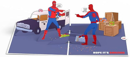Lovepop Pop-Up Marvel Card - Birthday 3D Spiderman Greeting Card for Boys, Men, Son - Spidey Sense - 5" x 7" - Blank Note Card & Envelope Included