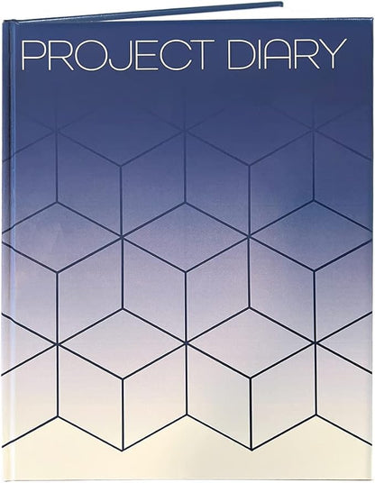 BookFactory Project Diary/Project Management Logbook - Hardbound, 100 Pages, 8.5" x 11" (JOU-100-7CS-VM(Projects))