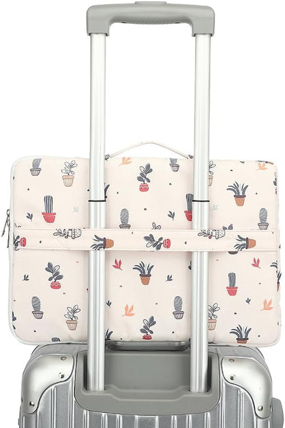 canvaslife 360° Protective Laptop Sleeve Case Bag with 4 Pockets for MacBook Pro 16 inch and 15 inch-15.6 inch Laptop (Small potted)