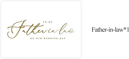 LADY&HOME To My Father-in-law on My Wedding Day Card,Card To Father Of the Bride or Groom,Thank Father-in-law Wedding Day Card (C2:Father-in-law)