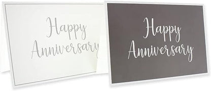 Juvale 36 Pack Happy Anniversary Cards with Envelopes for Work, Wedding, Employees, 6 Designs (Blank Inside, 4x6 In)