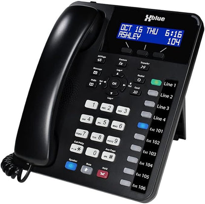 XBLUE X16 Plus Small Business Phone System Bundle with (12) XD10 Digital Phones - Capacity is (6) Outside Line & (16) Digital Phones - Includes Auto Attendant, Voicemail, Caller ID, Paging & Intercom