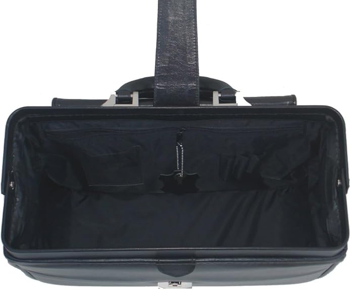 RA Bock Fine Leather Doctor Bag - Medium - Black