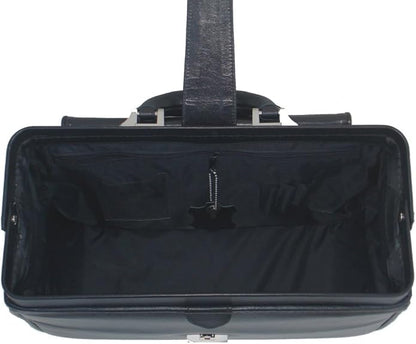 RA Bock Fine Leather Doctor Bag - Medium - Black