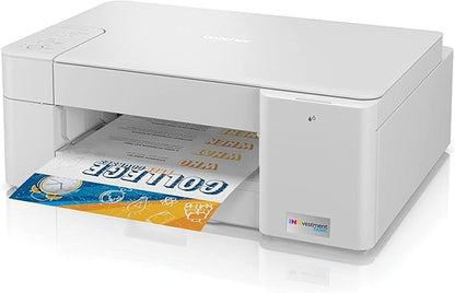 Brother MFC-J1205W INKvestment Tank Wireless Multi-Function Color Inkjet Printer with Up to 1-Year in Box (Renewed Premium), White