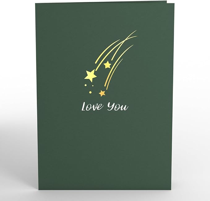 Lovepop Everyday Pop-Up Card for Her, Him, Girls, Boys - 3D Love Greeting Cards - Love You to the Moon - 5" x 7" - Blank Note Card & Envelope Included