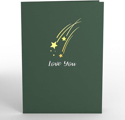 Lovepop Everyday Pop-Up Card for Her, Him, Girls, Boys - 3D Love Greeting Cards - Love You to the Moon - 5" x 7" - Blank Note Card & Envelope Included