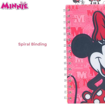 Innovative Designs Disney Minnie Mouse Journal Notebook, Spiral Bound, 96 Lined Pages, 8 x 7 inches, Pink