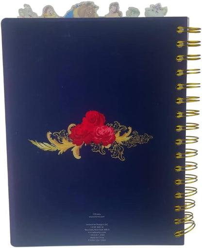 Innovative Designs Disney Beauty and the Beast Journal Notebook, Spiral Bound, 144 Lined Pages, 8 x 7 inches