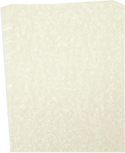 96 Sheets Parchment Paper for Certificates, Resumes, Diplomas, 90 GSM Textured Stationary, Printer-Friendly (Ivory, 8.5 x 11 In)